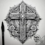 Tattoo sketch divine narrative, tattoo drawin… – tattoo sketch (№1758580835_0, 22.09.2025 22:40) — tattoovalue.net