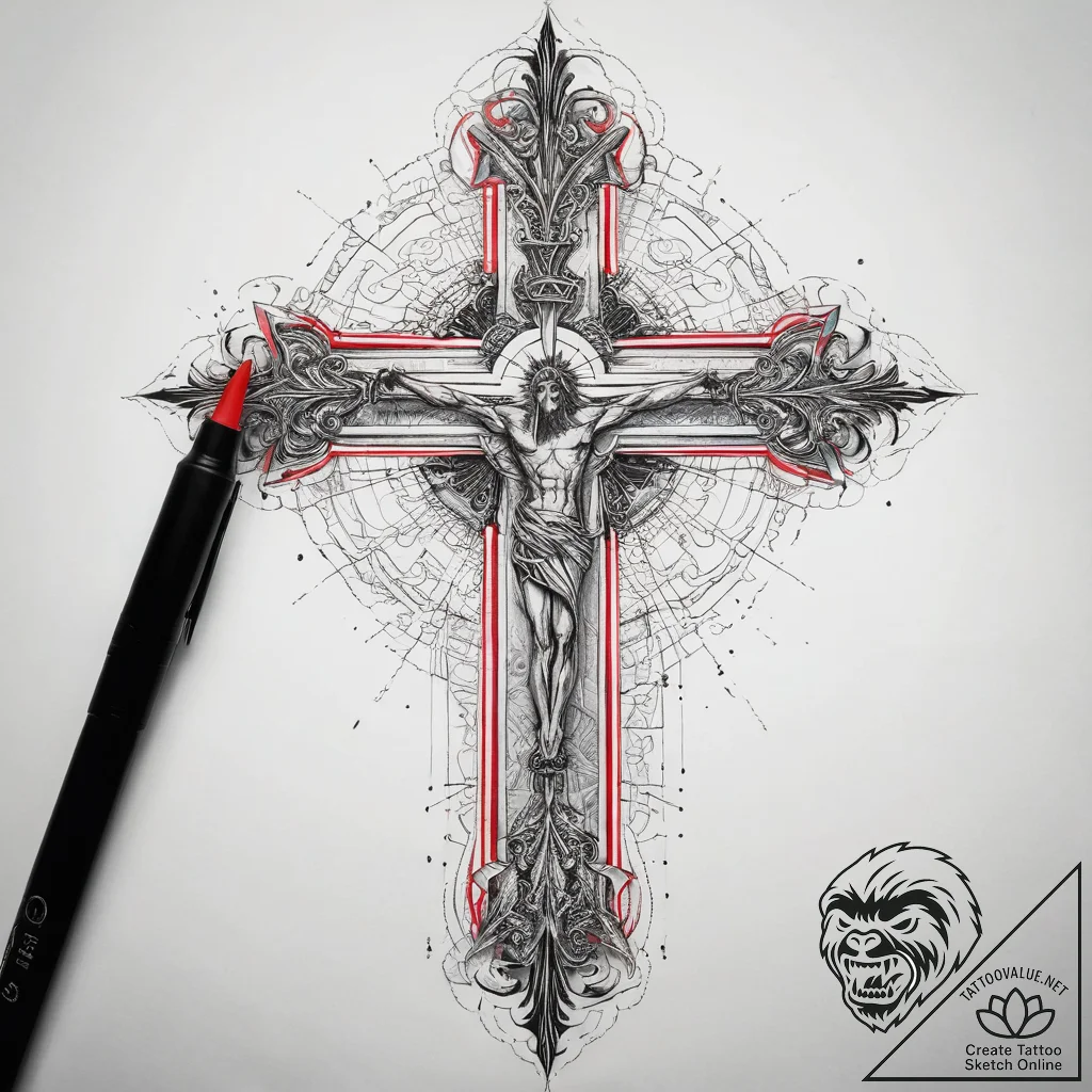 Tattoo sketch sacred source, tattoo drawing o... - tattoo sketch (№1758582803_0, 22.09.2025 23:13) — tattoovalue.net