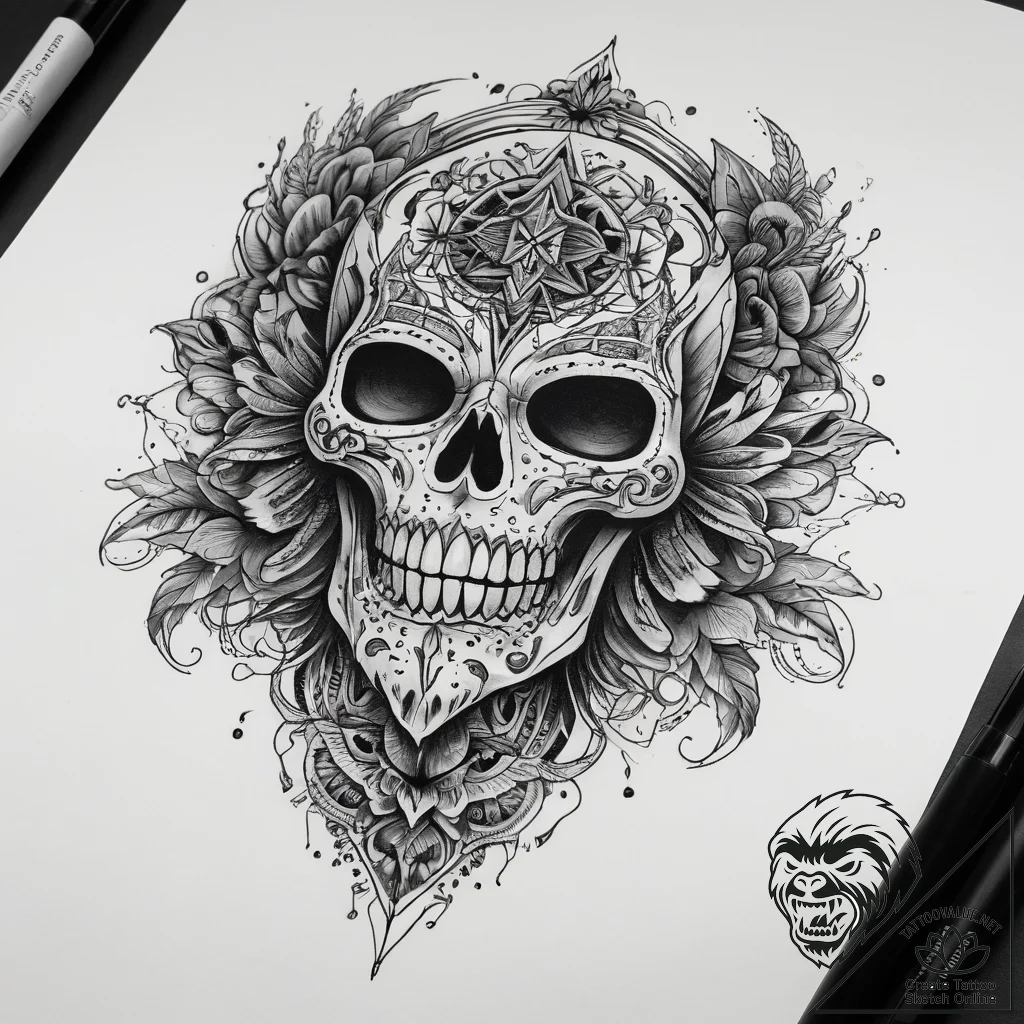 Tattoo sketch clay, concept art for tattoo, b... - tattoo sketch (№1758583391_0, 22.09.2025 23:23) — tattoovalue.net