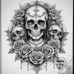 Tattoo sketch hands with a chain, tattoo draw… – tattoo sketch (№1758586338_0, 23.09.2025 00:12) — tattoovalue.net