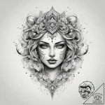 Tattoo sketch stone, tattoo line art, waterco… – tattoo sketch (№1758586732_0, 23.09.2025 00:18) — tattoovalue.net