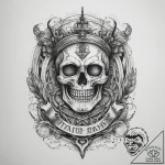 Tattoo sketch leg, ink illustration for tatto… – tattoo sketch (№1758586929_0, 23.09.2025 00:22) — tattoovalue.net
