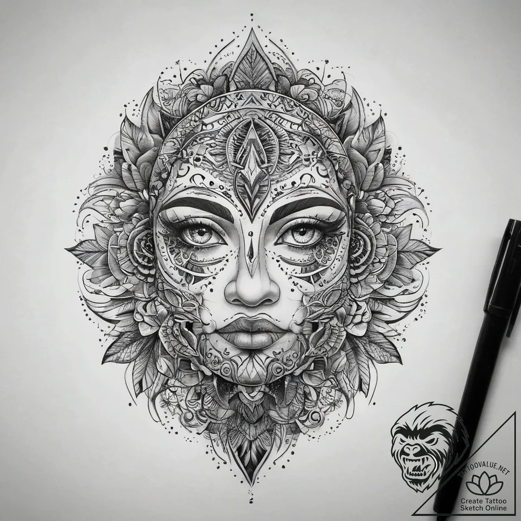 Tattoo sketch clay, tattoo line art, blackwor... - tattoo sketch (№1758591870_0, 23.09.2025 01:44) — tattoovalue.net