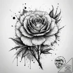 Tattoo sketch carnation flower, artistic tatt… – tattoo sketch (№1758592274_0, 23.09.2025 01:51) — tattoovalue.net