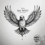 Tattoo sketch puns a swift that says “i’m a s… – tattoo sketch (№1758592471_0, 23.09.2025 01:54) — tattoovalue.net