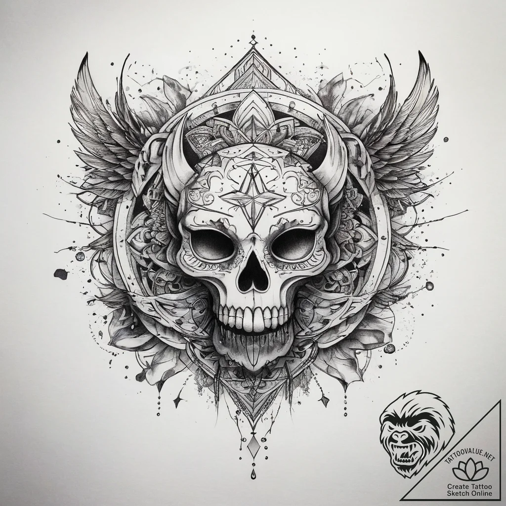 Tattoo sketch sky, tattoo flash sheet design,... - tattoo sketch (№1758592668_0, 23.09.2025 01:57) — tattoovalue.net