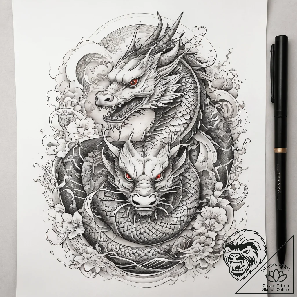 Tattoo sketch cosmic ground, tattoo line art,... - tattoo sketch (№1758593060_0, 23.09.2025 02:04) — tattoovalue.net
