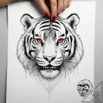 Tattoo sketch hands with a tiger, tattoo draw… – tattoo sketch (№1758593258_0, 23.09.2025 02:07) — tattoovalue.net