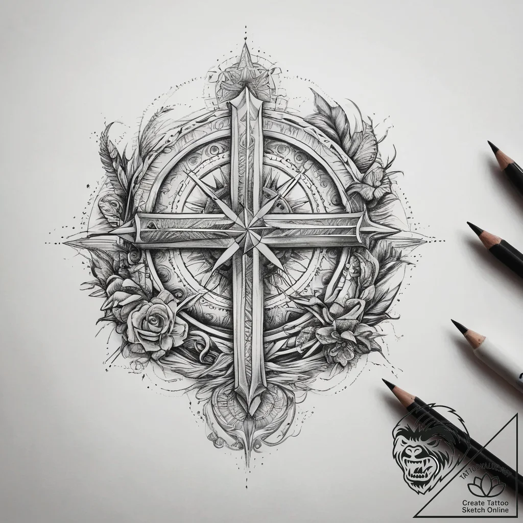 Tattoo sketch ocean, concept art for tattoo,... - tattoo sketch (№1758594243_0, 23.09.2025 02:24) — tattoovalue.net