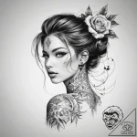 Tattoo sketch passion – tattoo sketch (№1758595030_0, 23.09.2025 02:37) — tattoovalue.net