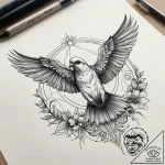 Tattoo sketch petrel, concept art for tattoo,… – tattoo sketch (№1758595620_0, 23.09.2025 02:47) — tattoovalue.net