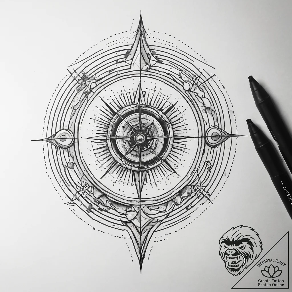 Tattoo sketch wormhole, tattoo flash sheet de... - tattoo sketch (№1758596407_0, 23.09.2025 03:00) — tattoovalue.net