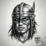 Tattoo sketch warrior, tattoo sketch design,… – tattoo sketch (№1758645108_0, 23.09.2025 16:31) — tattoovalue.net