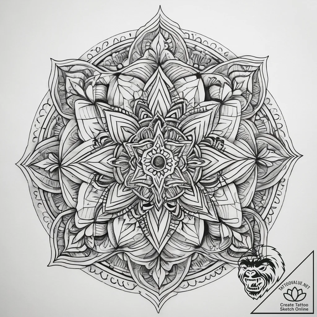 Tattoo sketch end, tattoo drawing outline, bl... - tattoo sketch (№1758646088_0, 23.09.2025 16:48) — tattoovalue.net