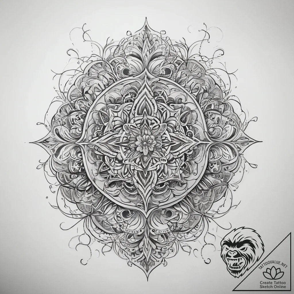 Tattoo sketch a symbolic place, tattoo drawin... - tattoo sketch (№1758646901_0, 23.09.2025 17:01) — tattoovalue.net