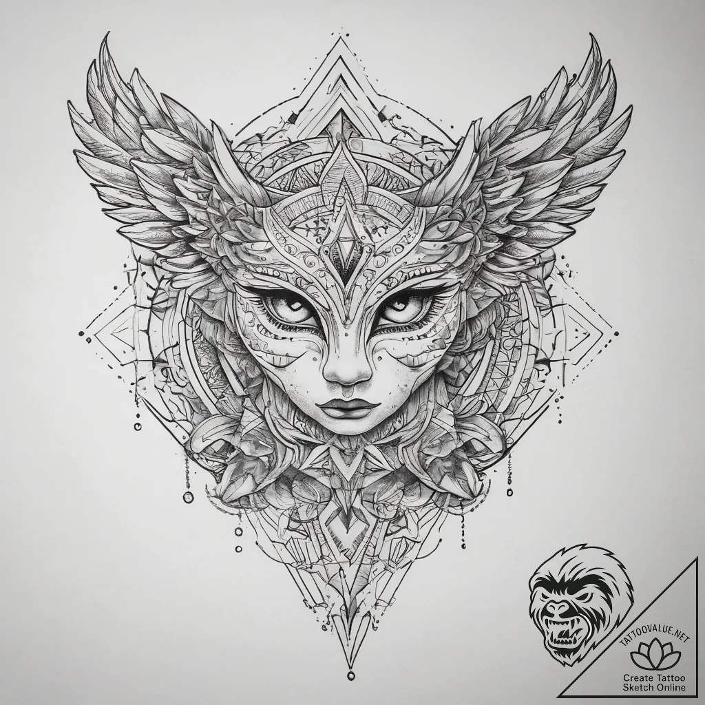 Tattoo sketch sky, tattoo flash sheet design,... - tattoo sketch (№1758648468_0, 23.09.2025 17:27) — tattoovalue.net
