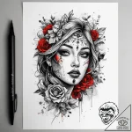 Tattoo sketch light, tattoo line art, trash p… – tattoo sketch (№1758648664_0, 23.09.2025 17:31) — tattoovalue.net