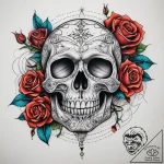 мультиков, concept art for tattoo, fine lines… – tattoo sketch (№1758649057_0, 23.09.2025 17:37) — tattoovalue.net