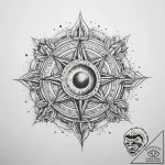 Tattoo sketch cosmic foundation – tattoo sketch (№1758650435_0, 23.09.2025 18:00) — tattoovalue.net