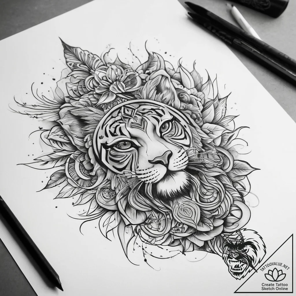 Tattoo sketch black - tattoo sketch (№1758650640_0, 23.09.2025 18:04) — tattoovalue.net