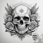 Tattoo sketch mystical character, tattoo sket… – tattoo sketch (№1758651237_0, 23.09.2025 18:13) — tattoovalue.net