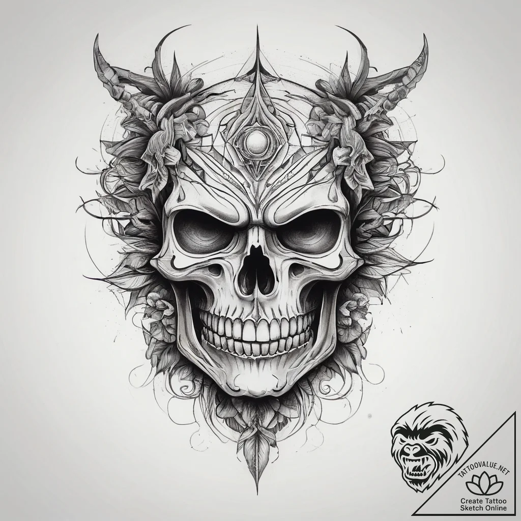 Tattoo sketch nightmare, ink illustration for... - tattoo sketch (№1758654045_0, 23.09.2025 19:00) — tattoovalue.net