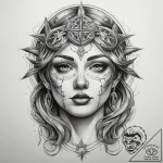 Tattoo sketch holy myth, tattoo drawing outli… – tattoo sketch (№1758654958_0, 23.09.2025 19:15) — tattoovalue.net