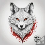 Tattoo sketch kitsune, artistic tattoo sketch… – tattoo sketch (№1758656189_0, 23.09.2025 19:36) — tattoovalue.net