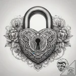 Tattoo sketch chain and padlock, concept art… – tattoo sketch (№1758657391_0, 23.09.2025 19:56) — tattoovalue.net