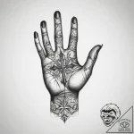 Tattoo sketch hands with a paper, tattoo flas… – tattoo sketch (№1758659365_0, 23.09.2025 20:29) — tattoovalue.net