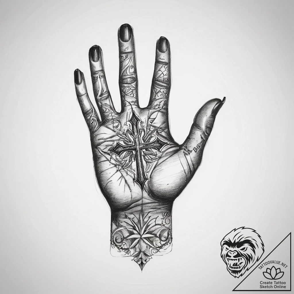 Tattoo sketch hands with a paper, tattoo flas... - tattoo sketch (№1758659365_0, 23.09.2025 20:29) — tattoovalue.net