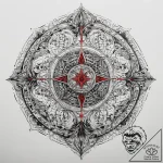 Tattoo sketch cosmic sphere, tattoo drawing o… – tattoo sketch (№1758660932_0, 23.09.2025 20:55) — tattoovalue.net