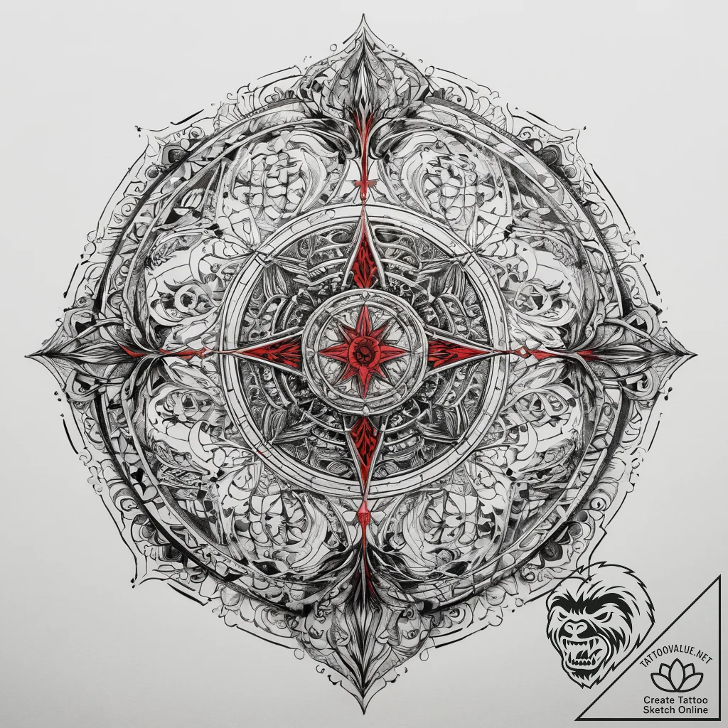 Tattoo sketch cosmic sphere, tattoo drawing o... - tattoo sketch (№1758660932_0, 23.09.2025 20:55) — tattoovalue.net