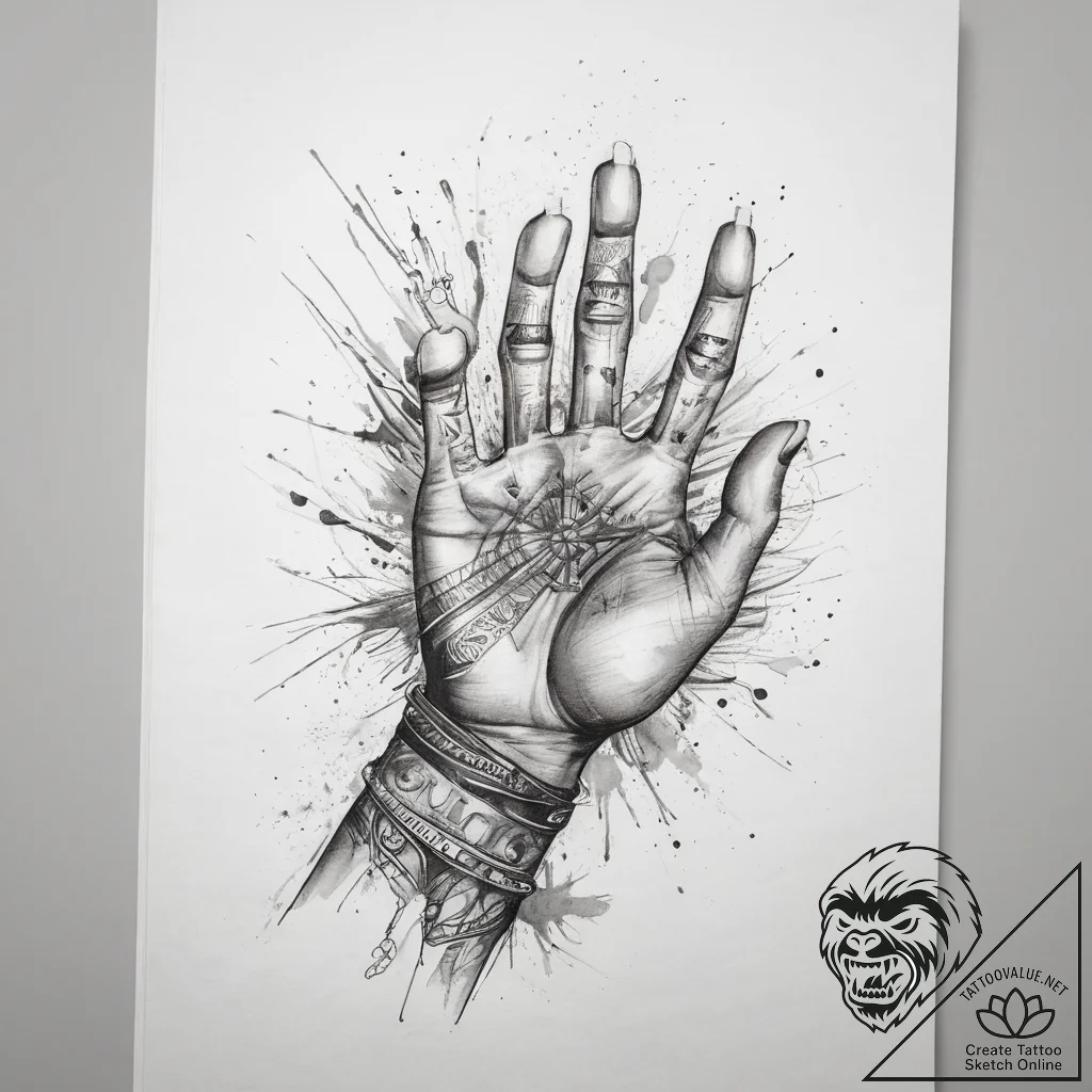 Tattoo sketch hands with a book, tattoo line... - tattoo sketch (№1758661905_0, 23.09.2025 21:11) — tattoovalue.net