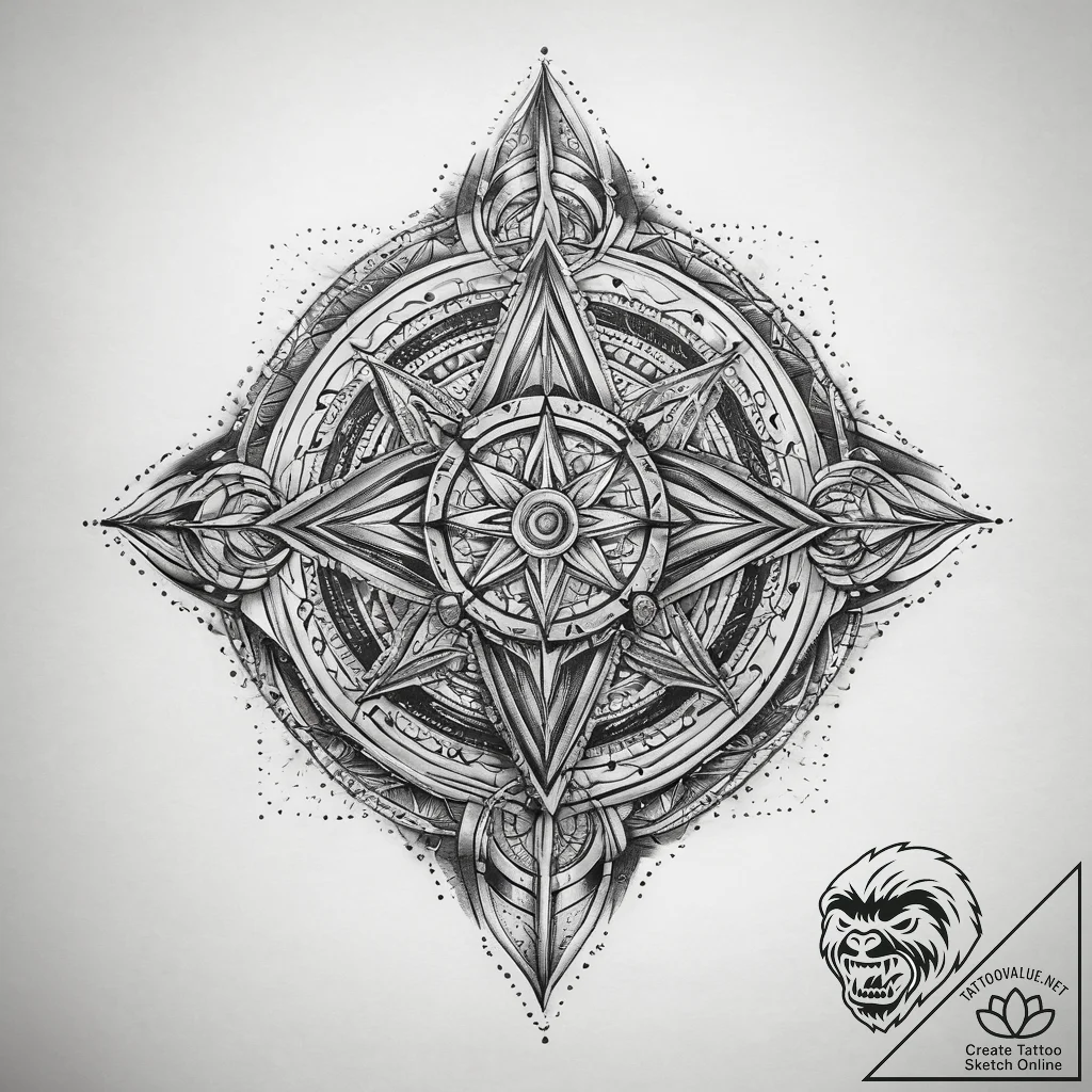Tattoo sketch sacred kingdom, tattoo drawing... - tattoo sketch (№1758662490_0, 23.09.2025 21:21) — tattoovalue.net