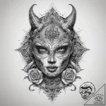 Tattoo sketch “the world is an evil place”, i… – tattoo sketch (№1758662683_0, 23.09.2025 21:24) — tattoovalue.net