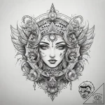 Tattoo sketch cosmic identity, tattoo drawing… – tattoo sketch (№1758664237_0, 23.09.2025 21:50) — tattoovalue.net