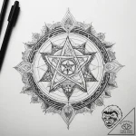 Tattoo sketch wiccan altar – tattoo sketch (№1758665403_0, 23.09.2025 22:10) — tattoovalue.net
