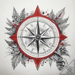 Tattoo sketch forest exploration with a compa… – tattoo sketch (№1758666569_0, 23.09.2025 22:29) — tattoovalue.net