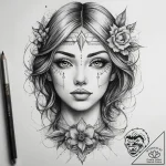 Tattoo sketch makeup, concept art for tattoo,… – tattoo sketch (№1758667352_0, 23.09.2025 22:42) — tattoovalue.net