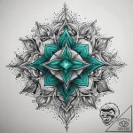 Tattoo sketch emerald, tattoo line art, on a… – tattoo sketch (№1758669106_0, 23.09.2025 23:11) — tattoovalue.net