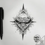 Tattoo sketch sky, artistic tattoo sketch, mi… – tattoo sketch (№1758670080_0, 23.09.2025 23:28) — tattoovalue.net