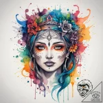 Tattoo sketch spiritual story, artistic tatto… – tattoo sketch (№1758670862_0, 23.09.2025 23:41) — tattoovalue.net
