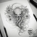 Tattoo sketch jellyfish tattoo, artistic tatt… – tattoo sketch (№1758671252_0, 23.09.2025 23:47) — tattoovalue.net