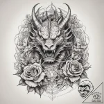 Tattoo sketch cosmic dragon, artistic tattoo… – tattoo sketch (№1758673197_0, 24.09.2025 00:19) — tattoovalue.net
