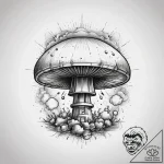 Tattoo sketch atomic bomb mushroom cloud in a… – tattoo sketch (№1758674952_0, 24.09.2025 00:49) — tattoovalue.net