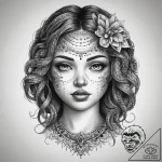 Tattoo sketch crochet a crochet doll, tattoo… – tattoo sketch (№1758675147_0, 24.09.2025 00:52) — tattoovalue.net