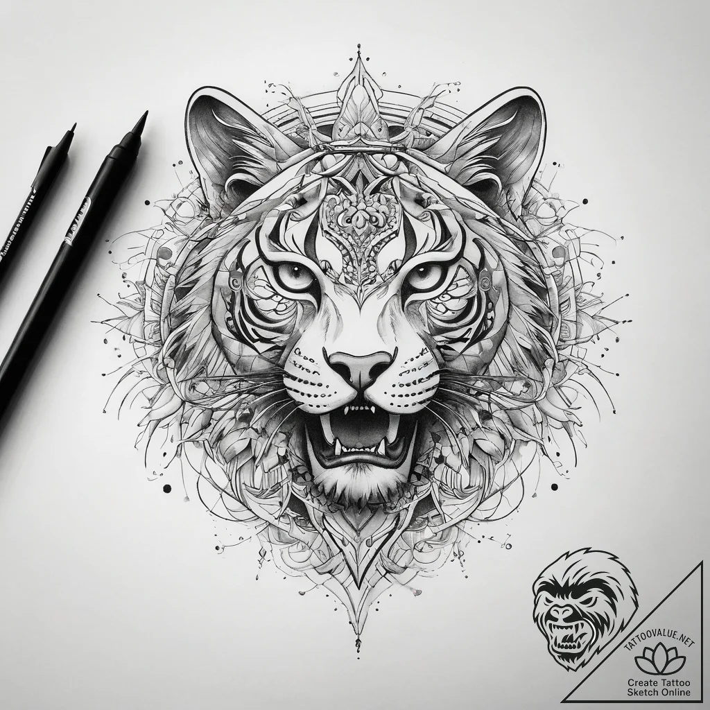 Tattoo sketch fine line tattoo - tattoo sketch (№1758675342_0, 24.09.2025 00:55) — tattoovalue.net