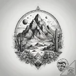 Tattoo sketch desert, tattoo sketch design, o… – tattoo sketch (№1758675733_0, 24.09.2025 01:02) — tattoovalue.net