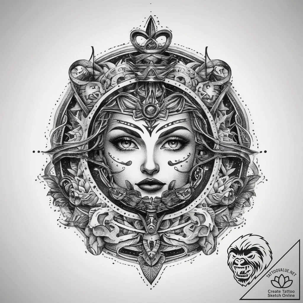 Tattoo sketch black, artistic tattoo sketch,... - tattoo sketch (№1758678871_0, 24.09.2025 01:54) — tattoovalue.net